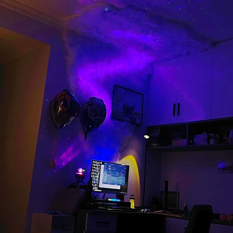 Thunder cloud light, lightning cloud, thunder cloud, dark cloud cotton interior decoration light with room top bedroom bar DIY