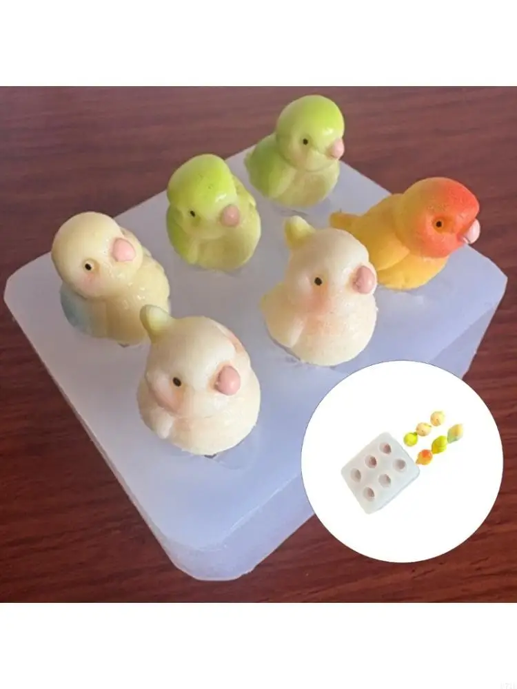 Effortless Clean Silicone Parrots Mould for Speedy Baking and Craft Activities