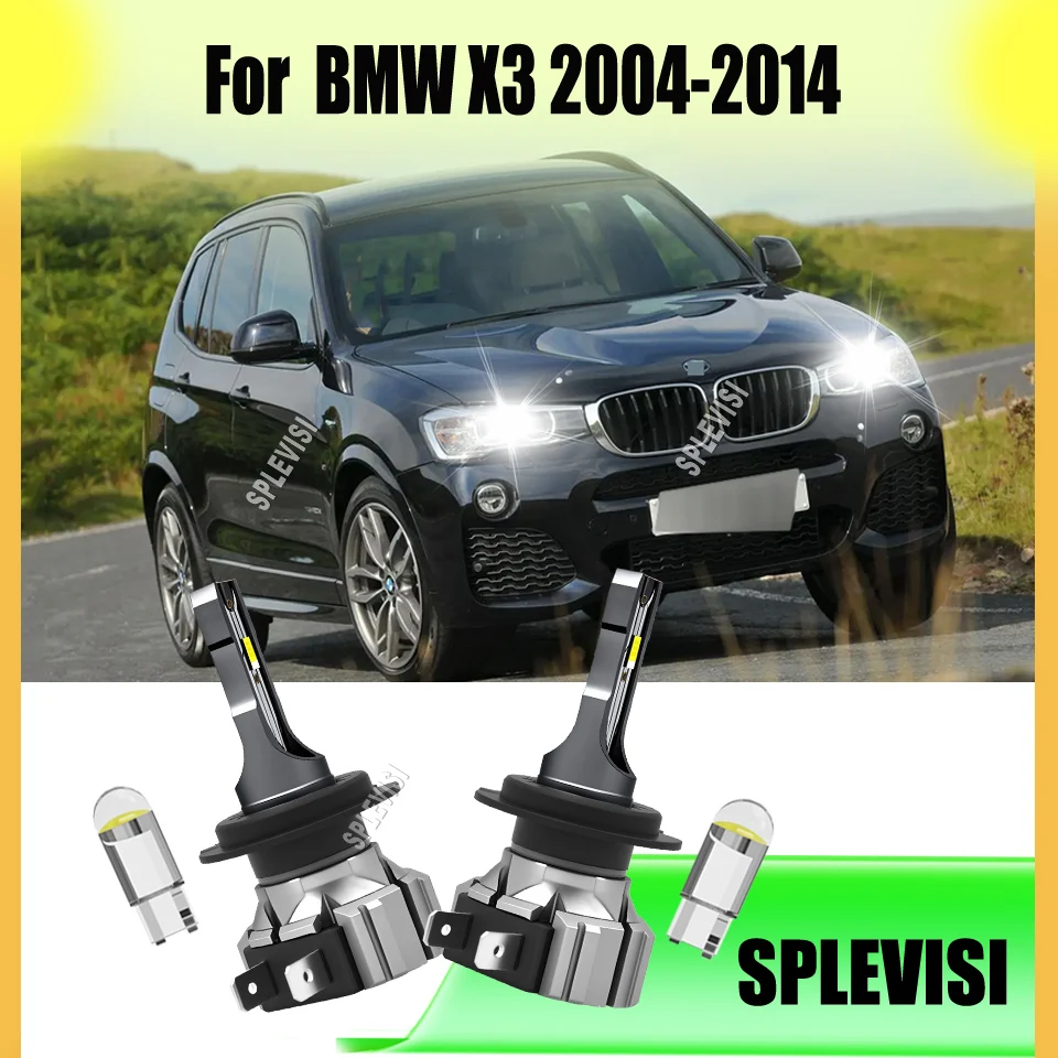

High-Lumen LED Headlight Bulbs IP68 Waterproof Extreme Weather Proof For BMW X3 2004 2005 2006 2007 2008 2009 2010 2011-2014
