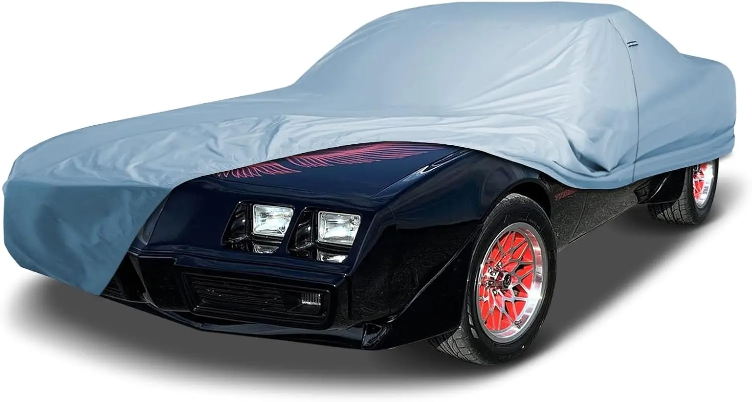 

Custom Fit Car Cover for 1967-1981 Pontiac Firebird, Heavy Duty Waterproof, All-Weather UV Snow Protection with Straps and Bag