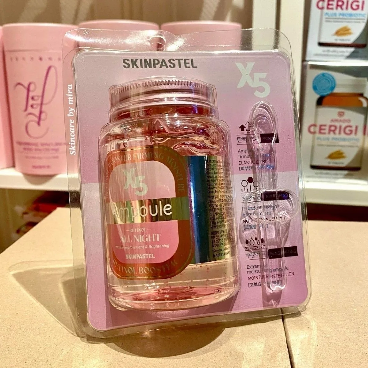 

SKINPASTEL X5 Эссенция витаминной ампулы с ретинолом, пухлая и увлажненная кожа, мягкая и гладкая, устойчивая к старению, восстанавливающая сотовую структуру