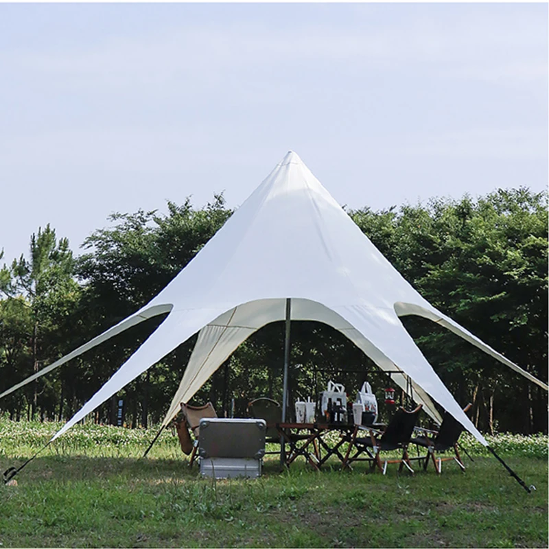 Aluminum frame waterproof spider Star Shade Marquee tent single pole Stretch star tent for Events and Wedding