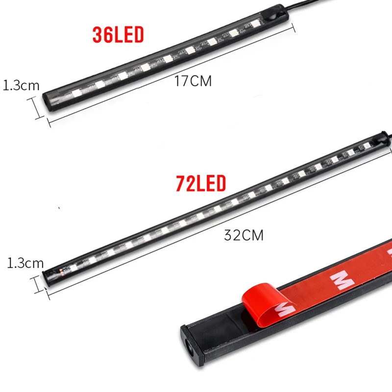 12V LED Motorcycle Sound Control Light 4