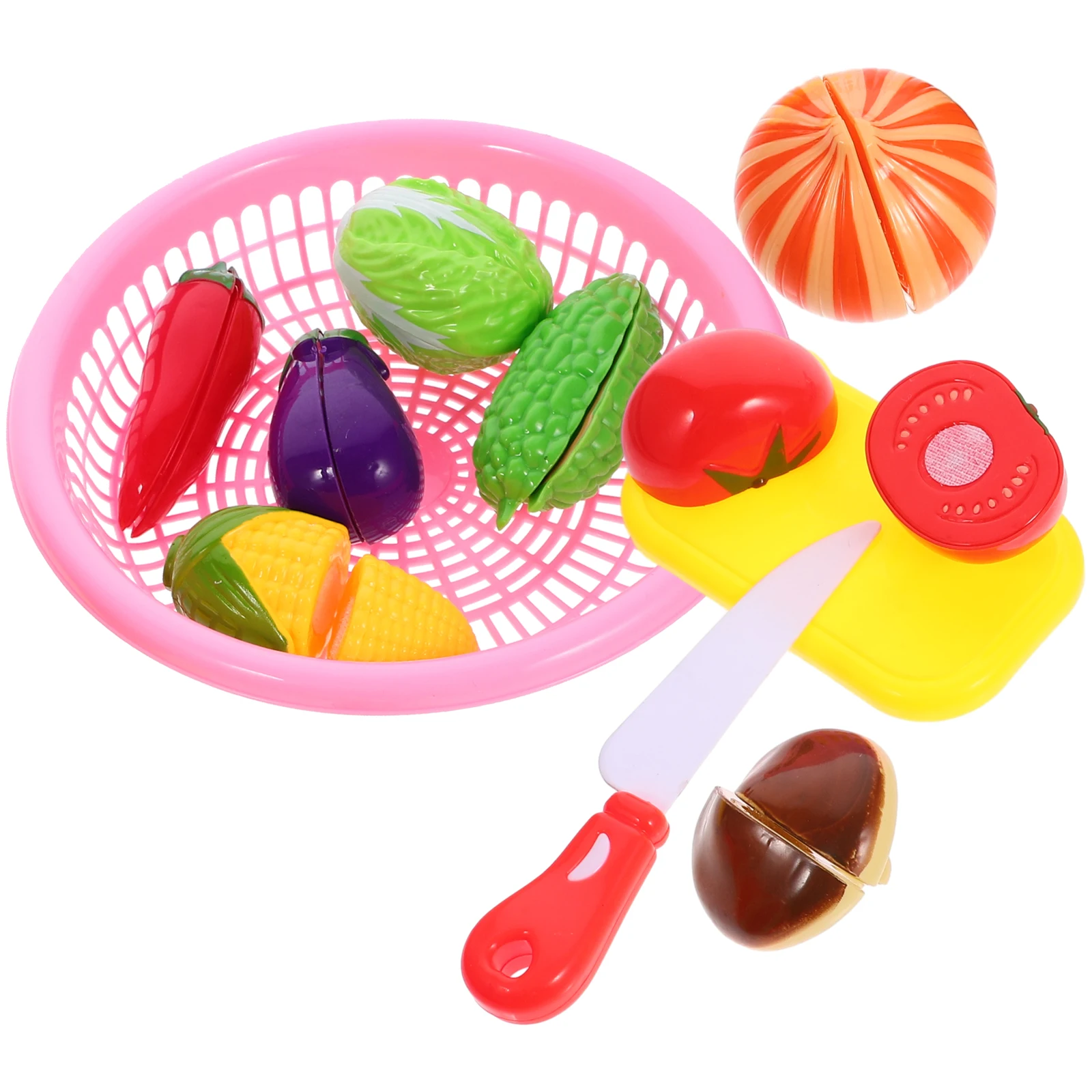 1 セット 1 セット子供切断野菜滑らかな表面かわいいキッチンシミュレーション子供のための教育遊び時間パーティーギフトキッチン
