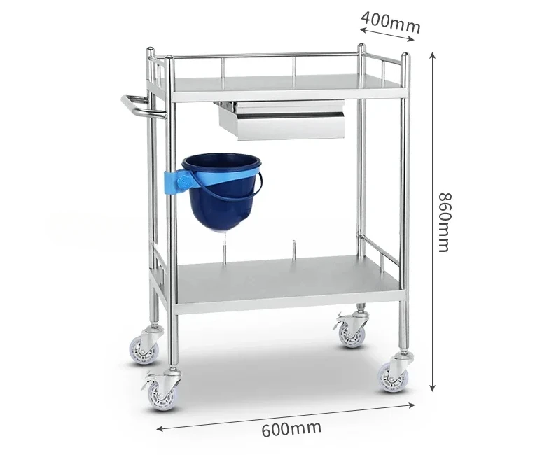 Chariot de salon utilitaire en acier inoxydable, proximité médicale, outil de stockage de wers, chariot de tatouage, Cheshire to Auxiliar, meubles de salon