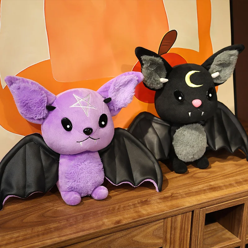 30cm Dark Series Plush Bat Toy Pentacle Moon Vampire Doll