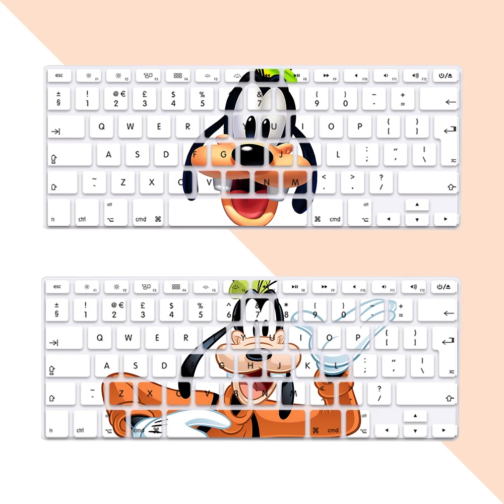 

Puppy Goofy Goof EU Layout Soft Silicone Keyboard Cover for Macbook pro A1278 A1286 Retina A1425 A1502 A1398 Air A1369 A1466