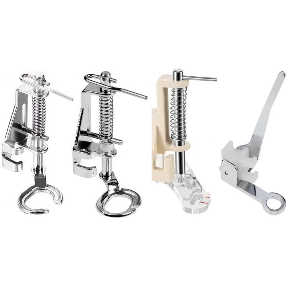 

4PCS/Set Free Motion Quilting Embroidery Darning Presser Foot For Singer Brother Household Low Shank Sewing Machines Accessories