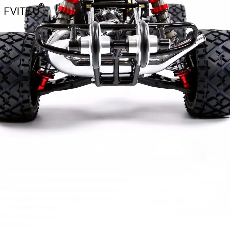 FVITEU barre de roue arrière en métal avec jeu de roues doubles pour 1/5 HPI KM Rovan Baja 5B SS 5T 5SC