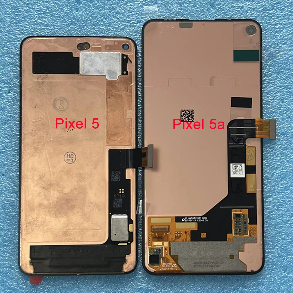 Original OLED For Google Pixel 5a 5G Pixel 5 LCD Display Screen Touch Panel Digitizer For Google 5a Pixel5 GD1YQ LCD Frame