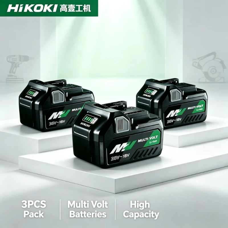 Original 5.0Ah BSL36A18 18V/36V Dual Voltage Battery For HiKOKI Hitachi Power Tools, Li-ion Battery With Power Display