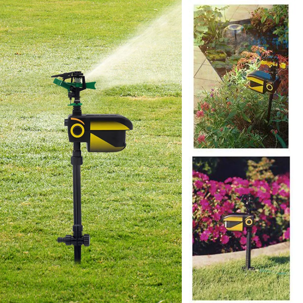 Solar Motion Activated Water Animal Detector Yard Animal Repellent Sprinkler Animal Repellent Sprinkler Solar Powered