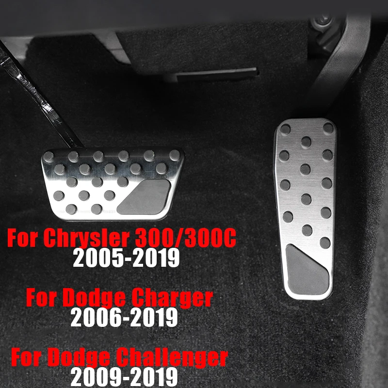 

Car Accelerator Fuel Brake Pedal Cover Non-slip Pad Case For Dodge Challenger Charger Chrysler 300 300C 2005-2016 2017 2018 2019