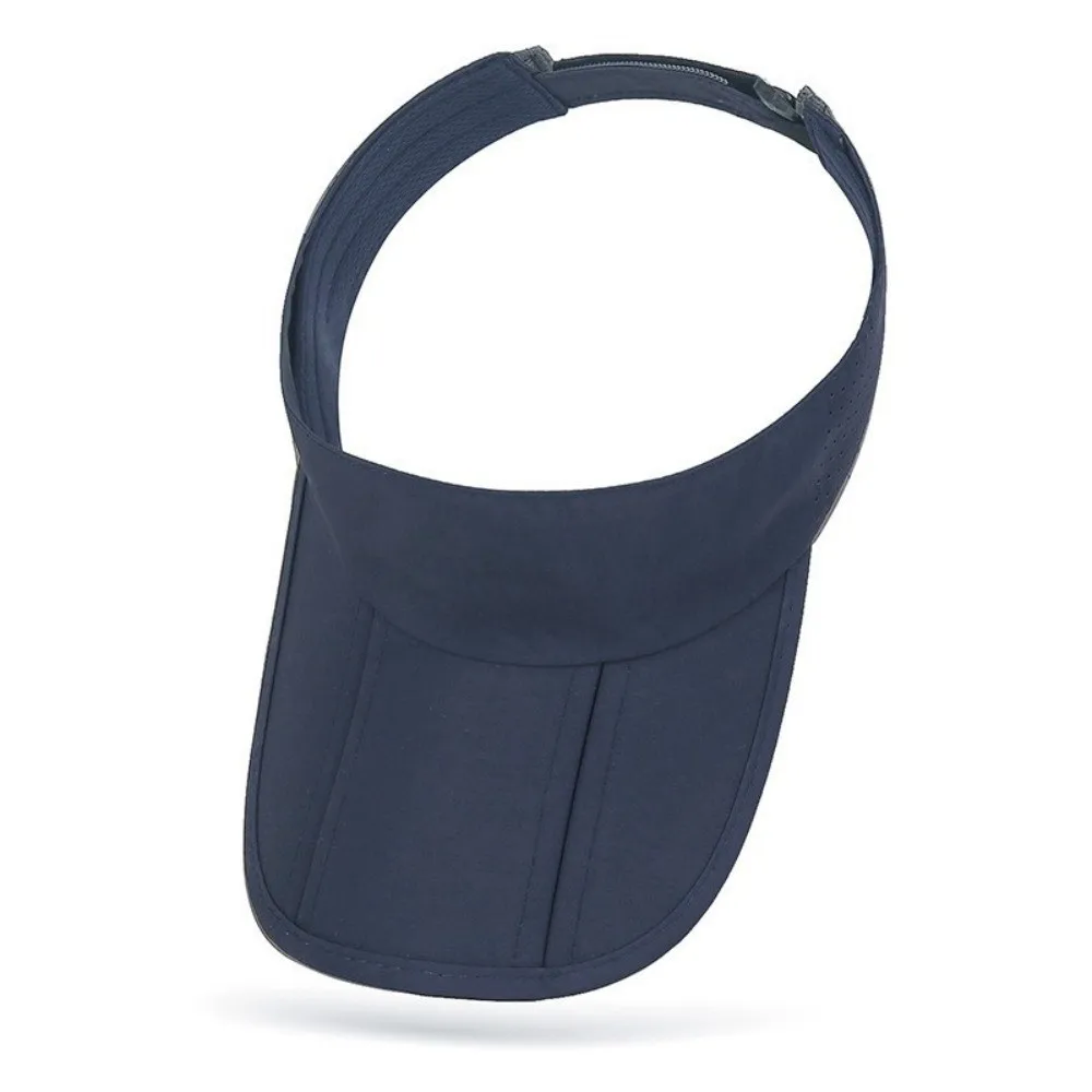 AliExpress NONE Summer Breathable Foldable Sun Visor Hat Anti-UV Adjustable Baseball Cap Flexible Brim Long Brim Sports Visor Cycling