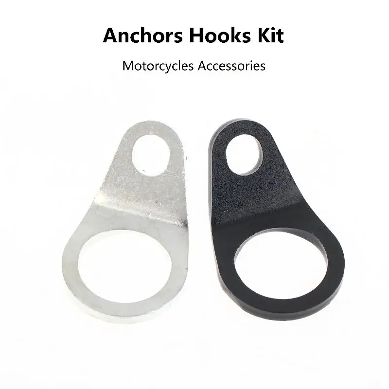 

4/8/12Pcs Universal Motorcycle Trailer Rack Anchors Hooks Tool Iron Hooks Kit Motorcycle Fixing Rope Buckle Sturdy Durable