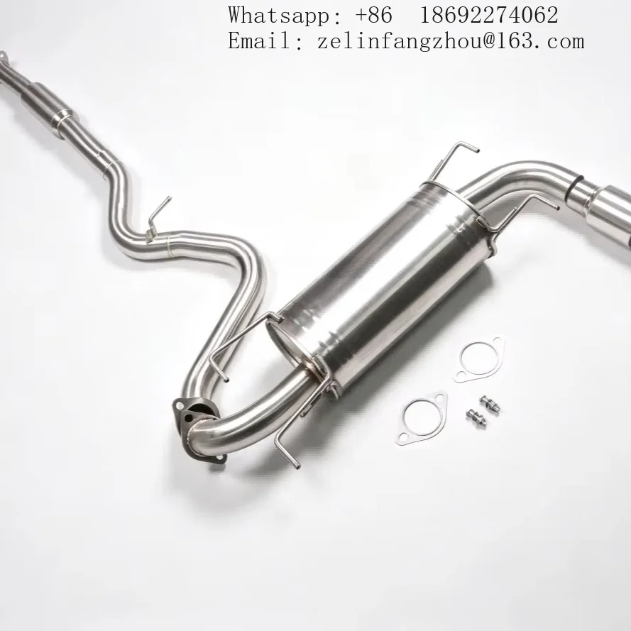 SS304 Sports Valved Catback Exhaust System Muffler for Subaru Impreza WRX Hatchback 2.0T 2007-2011 Performance Upgrade