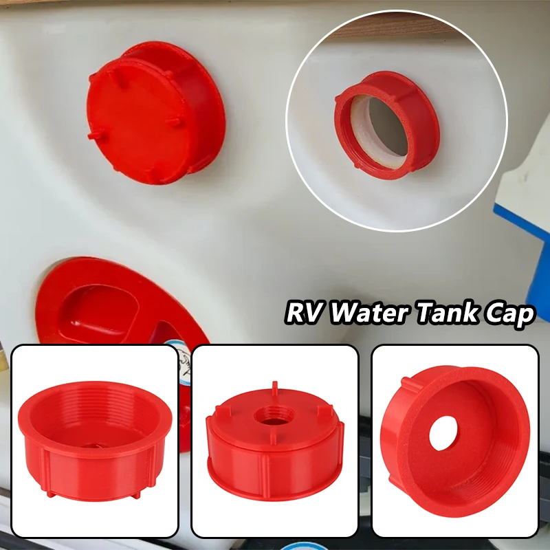 

Caravan 60mm Fine Thread RV Water Tank Cap Camper Fresh Water Tank Seal Cover, Waste Water Tank Leak-Proof Plug RV Accessories