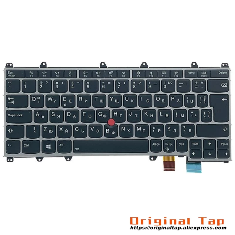 BG Bulgaria Backlit Keyboard for Lenovo Thinkpad X380 Yoga 370 01EN434 01AV723 01HW662 01HX107