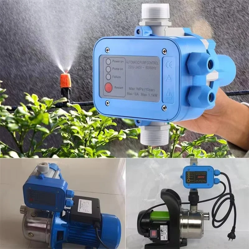 IP65 10A 110V 220V AC Water Pump Pressure Switch Automatically Controlled Electronic Switch Water Shortage Protection Adjustable