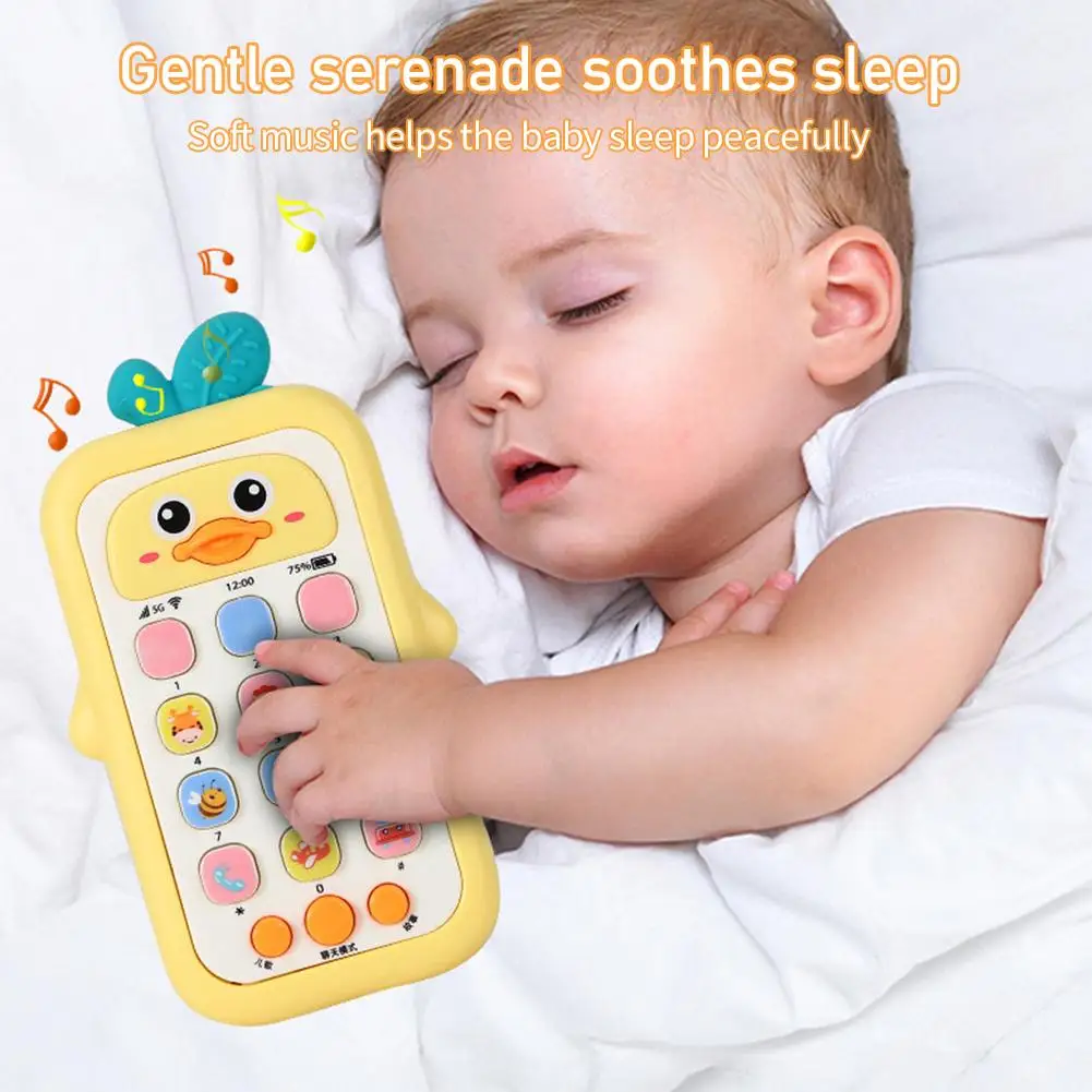 

Baby Telephone Bilingual Music Toy Sound Machine Kids Infant Early Educational Mobile Phone Gift