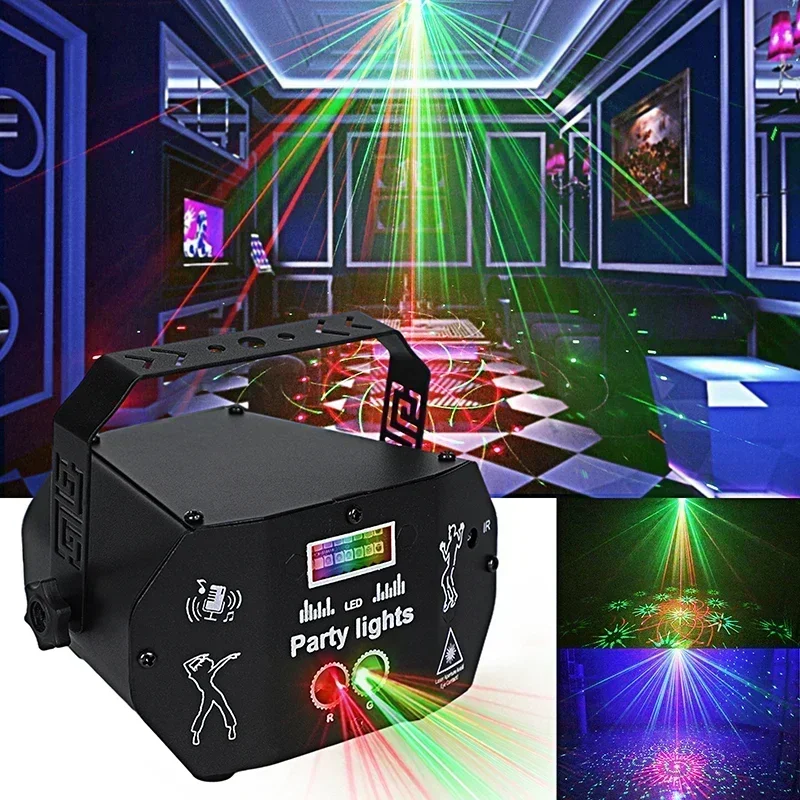 Imagem -02 - Usb Mini Luz de Palco Laser Portátil Bola Mágica Rgb Ktv Natal Dia das Bruxas Projeção Estrelada Atmosfera Quente Mais Novo