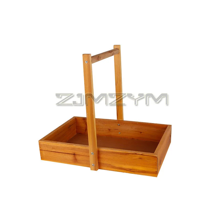 Cesta de transporte de madera, organizador de madera, Caddy de almacenamiento, bandeja de laboratorio de ciencia con asa para instrumentos de laboratorio, equipo de laboratorio, aula, ящик