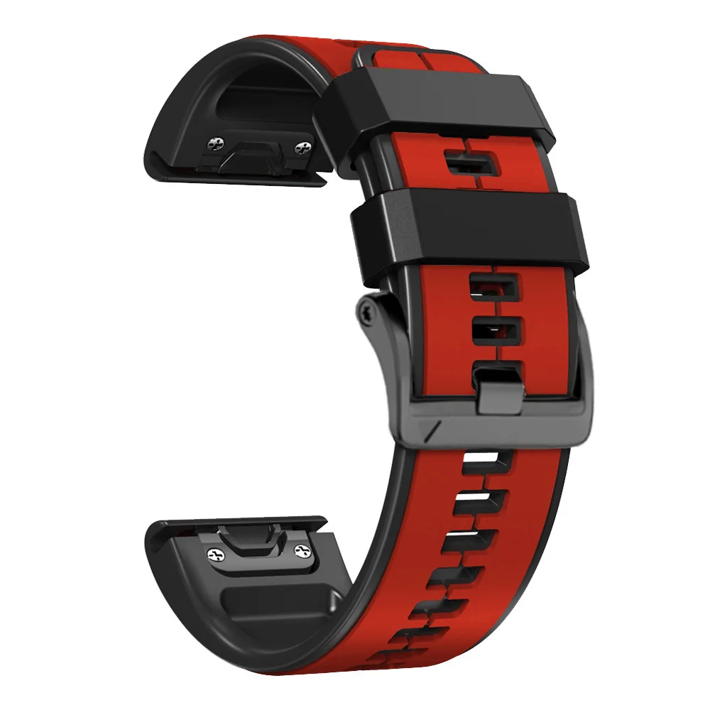 Ремешок силиконовый для наручных часов Garmin Fenix 7 7X 6X 6 Pro 5 5X Plus Epix Gen 2 935, 22 26 мм