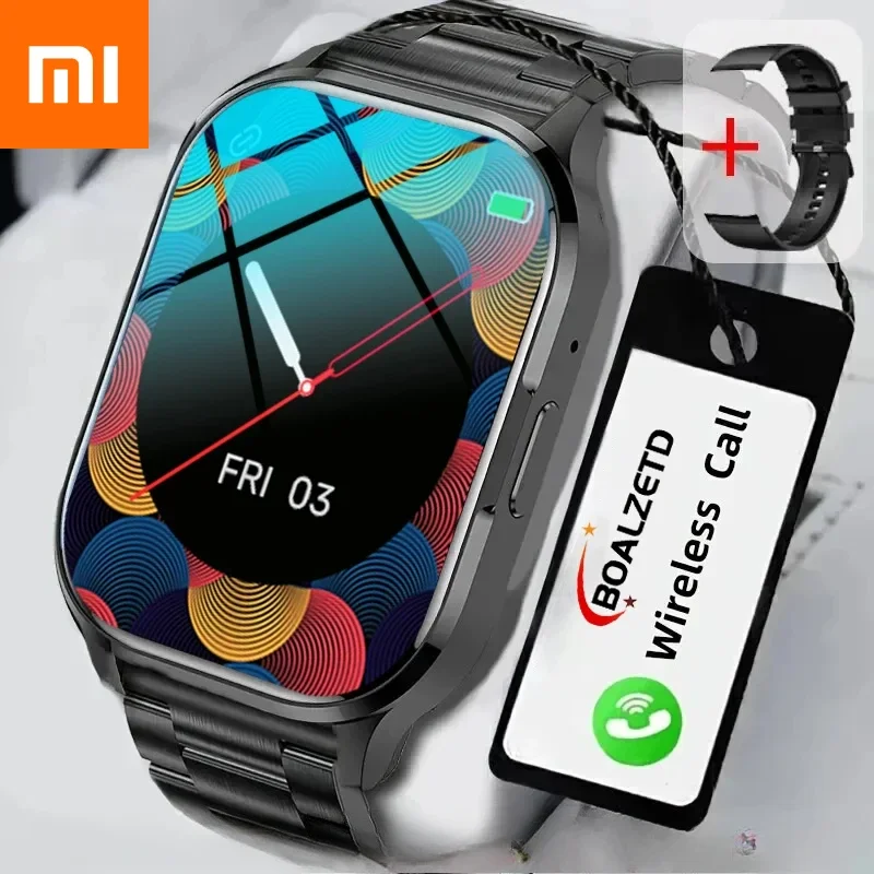 

For XIAOMI 2025 New AMOLED Smartwatch Men Bluetooth Call Fitness Tracker IP68 Waterproof Smart Watch for Men Women IOS Android