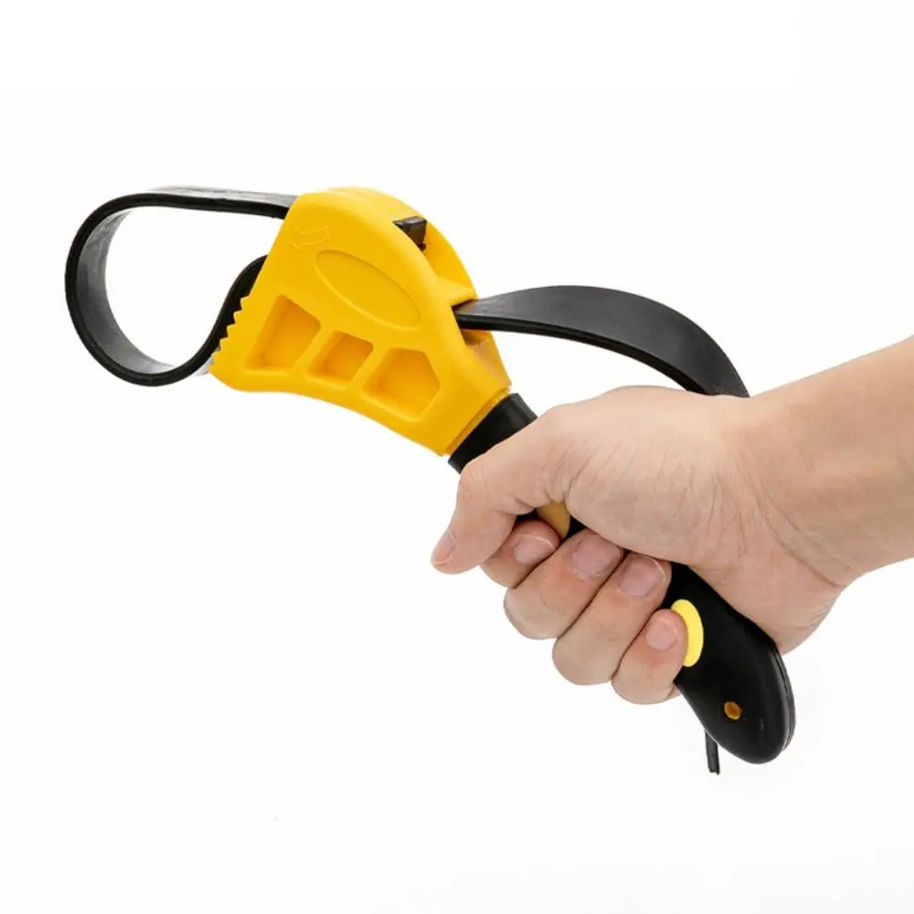 

1Pcs 6/8 Inch Belt Wrench Oil Filter Puller Strap Spanner Chain Wrench Strap Opener, Adjustable Disassembly Tool