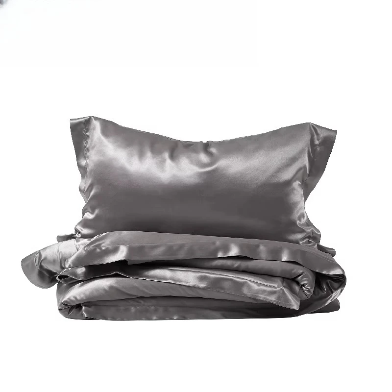 

Tbh Fauvism Home Furnishing Silk Bedding Four-piece Set Plain 100 Mulberry Silk High-end Light Luxury Kit