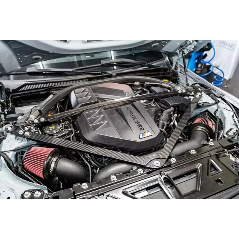 BMW M2 G87 M4 G82 G83 M3 G80 20+用 ドライカーボンファイバー製 フロントアッパーストラットタワーブレース