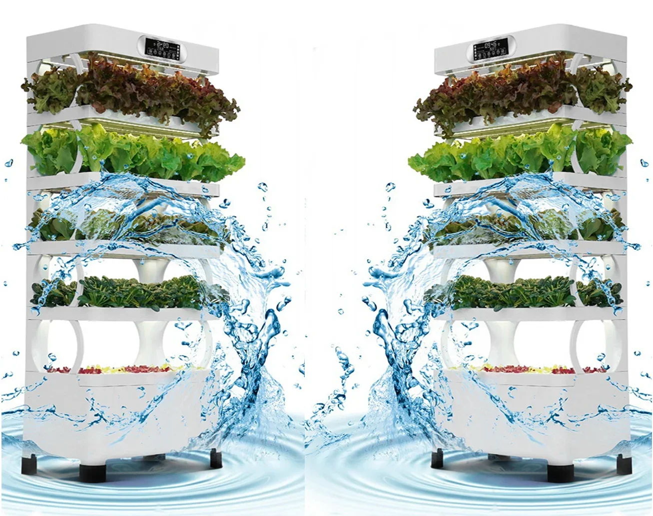 2026 LED Indoor Garden Decorative Hydroponic Portable Vegetable Home Gardens Herb Grow System 24W With Grow Lights