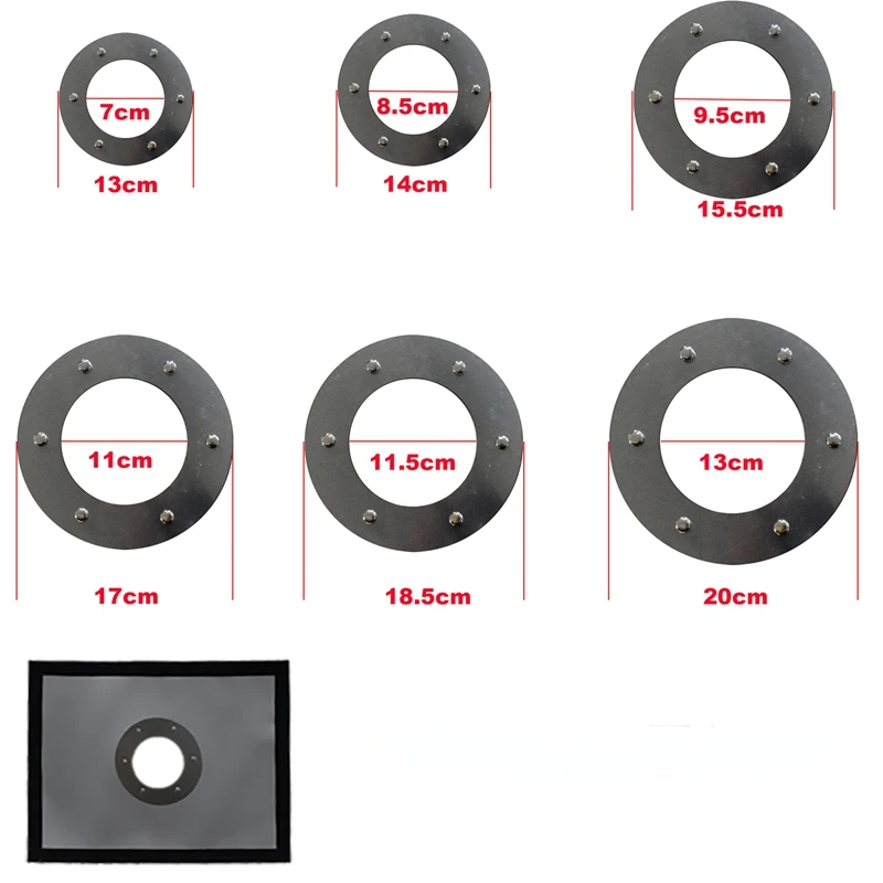 

Stove Jack Heat Resistant Chimney Hole Sheet for Winter Ice Fishing Tent Detachable waterproof Easy To Install Steel Ring