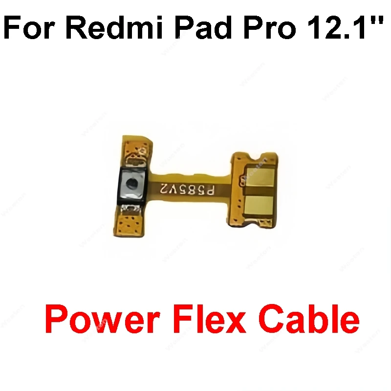 Volume Up/down Side Button Flex Cable For Xiaomi Redmi Pad SE Pro 22081283G Power Key Switch Button Flex Ribbon Repair Parts