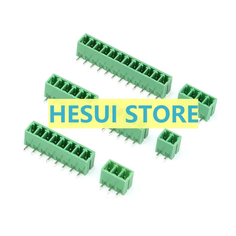10 PCS Bent pin socket KF2EDGR-3.81 spacing 3.81MM 2/3/4/5/6/8/10/12P Plug-in Terminal Connector Suitable for KF2EDGK plug