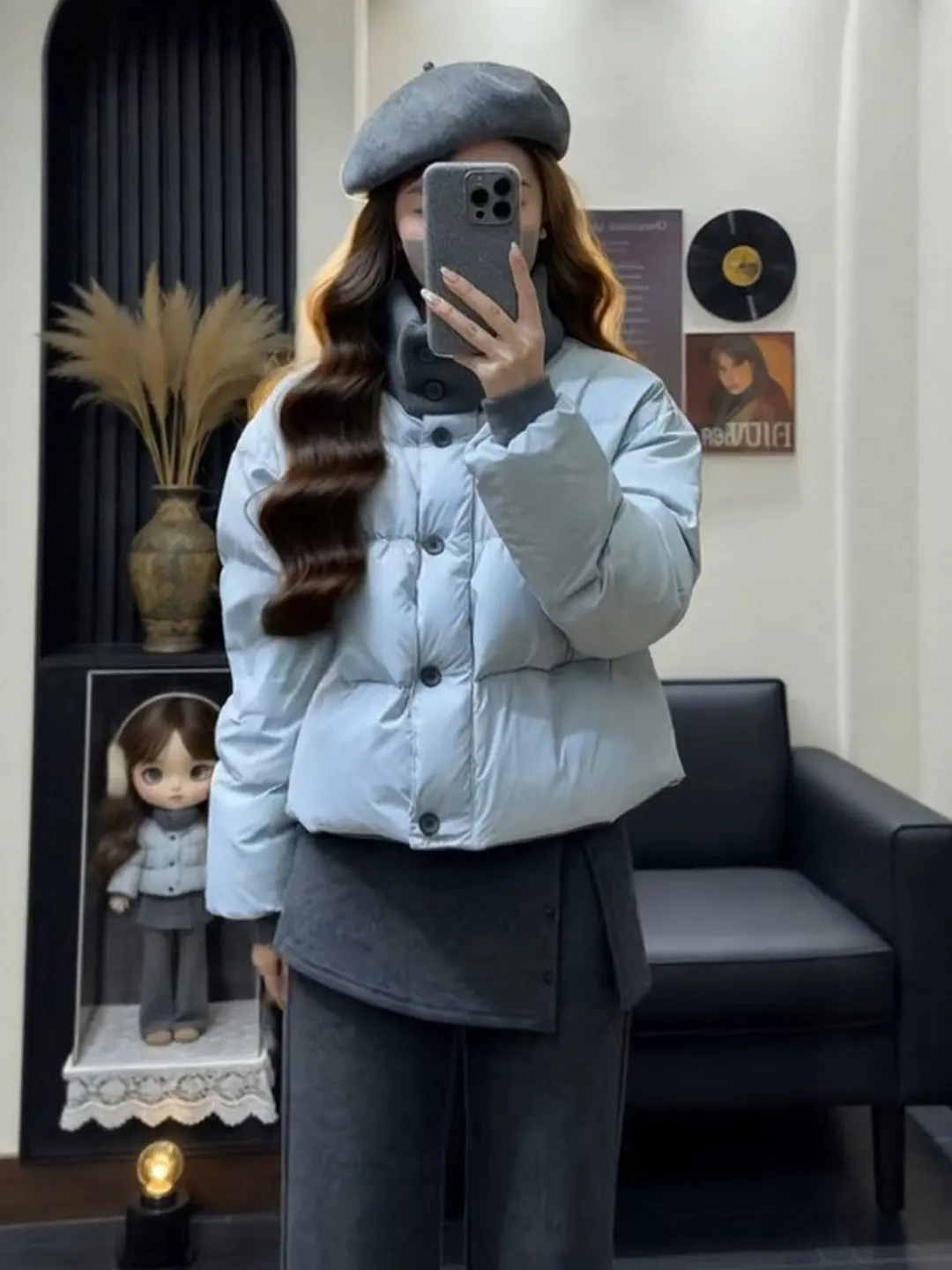 

Korean Sle ort round Ne Cotton Jaet Women's Spring Clothes Cotton Coat 2026 Year's Super ular Small Outerwear