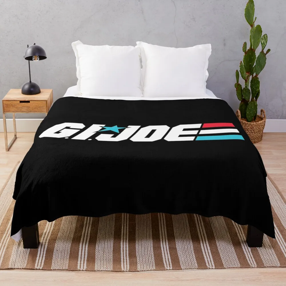 Gijoe Logo Throw Blanket Single Softest For Decorative Sofa Soft Blankets