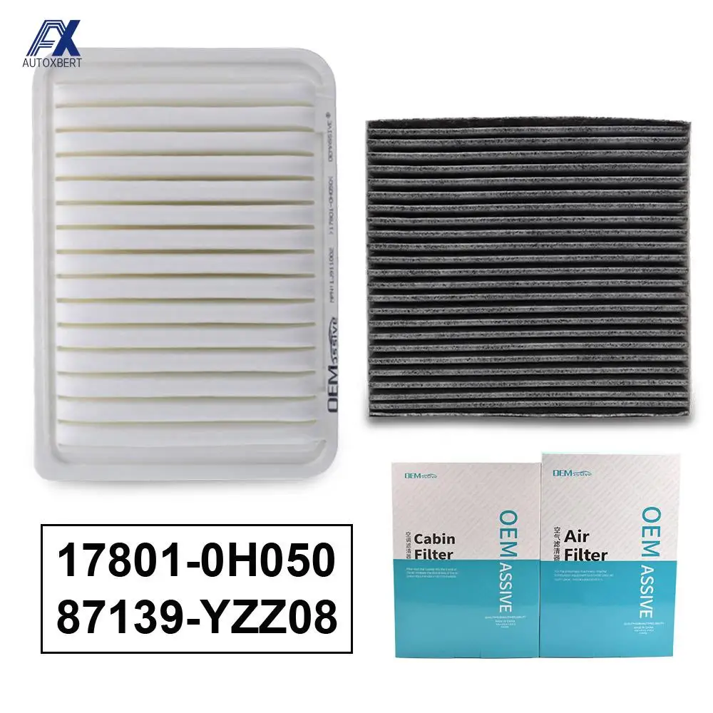 Engine Cabin Pollen Air Filter Combo Set For Toyota Camry Venza 2.4L 2.5L 2.7L 2007 2008 2009 2010 2011 2012 2013 2014 2015 2016