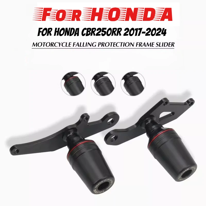 

For HONDA CBR250RR CBR250 RR CBR 250RR 2017-2024 Motorcycle Guard Crash Pad Protector Falling Protection Frame Slider Fairing