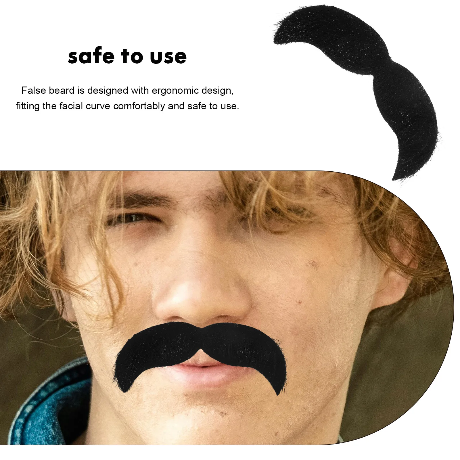 

Exquisite Workmanship Realistic Mustache For Cosplay Parties Festival Decorations Mens Accessories