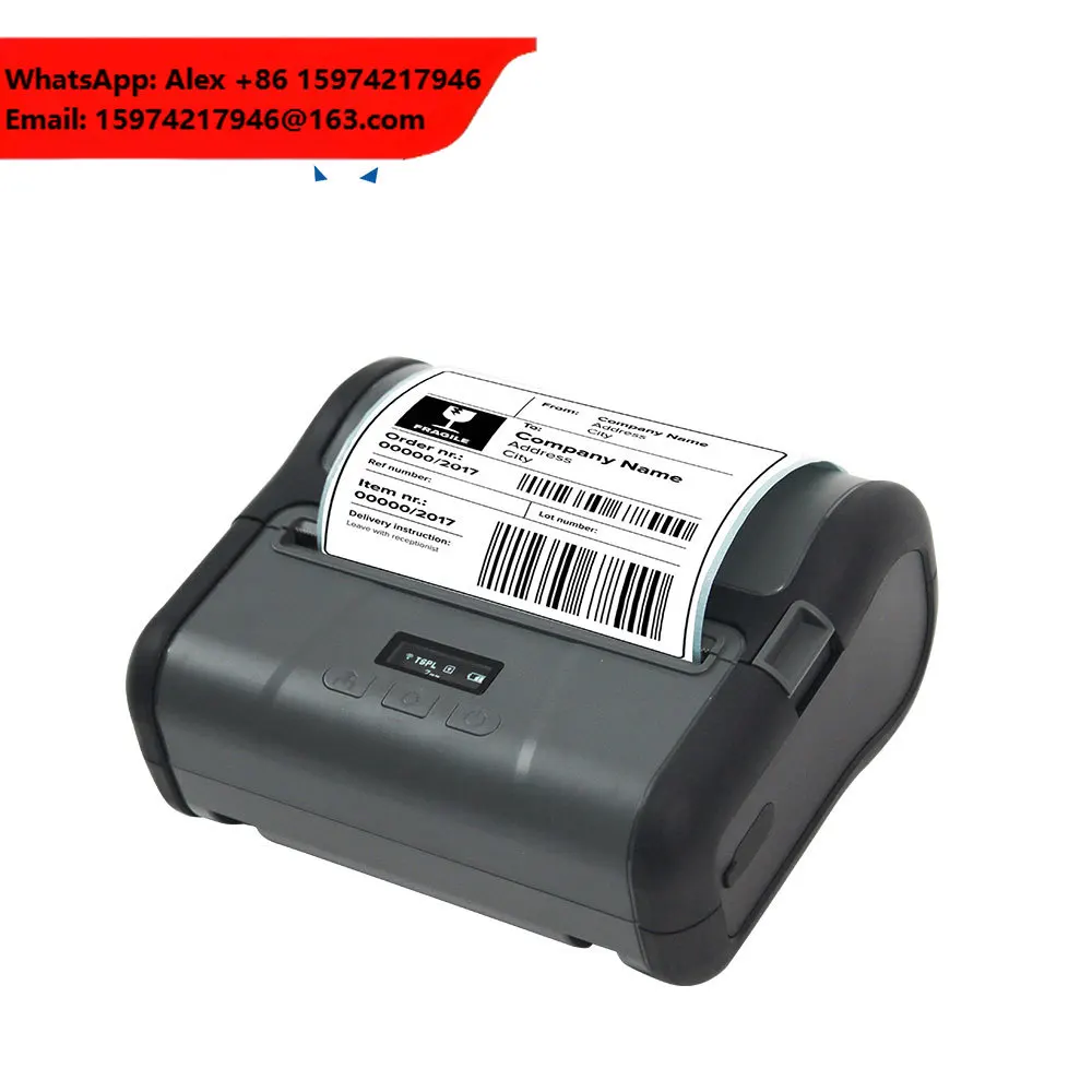 Direct Thermal Label Printer 4inch 3inch 58mm Mini Portable Bluetooth Thermal Sticker Printer
