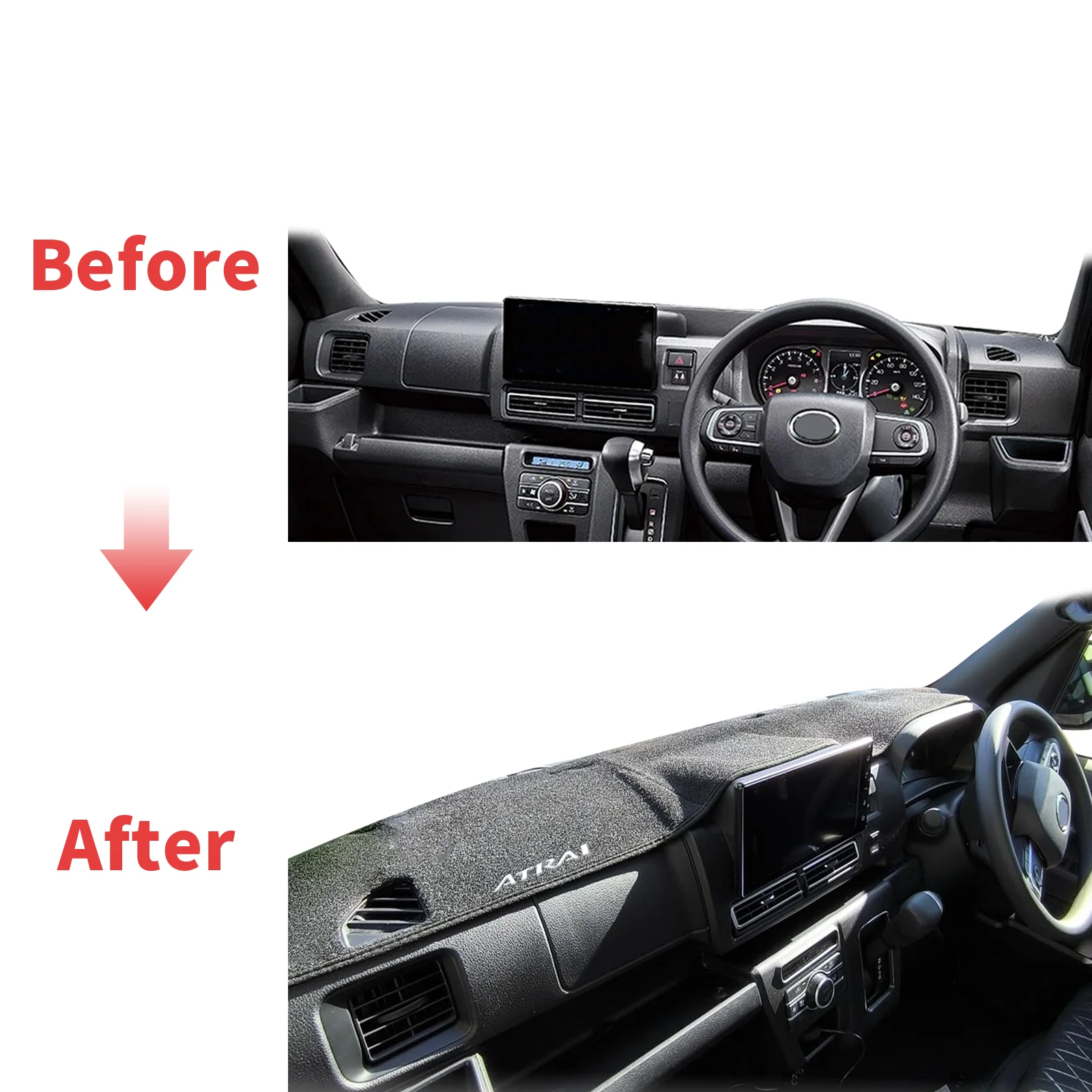 يصلح ل دايهاتسو أتراي 2022-2025 S700 S710 RHD داشمات غطاء لوحة القيادة وسادة داشمات ظلة واقية السجاد سيارة الملحقات #2