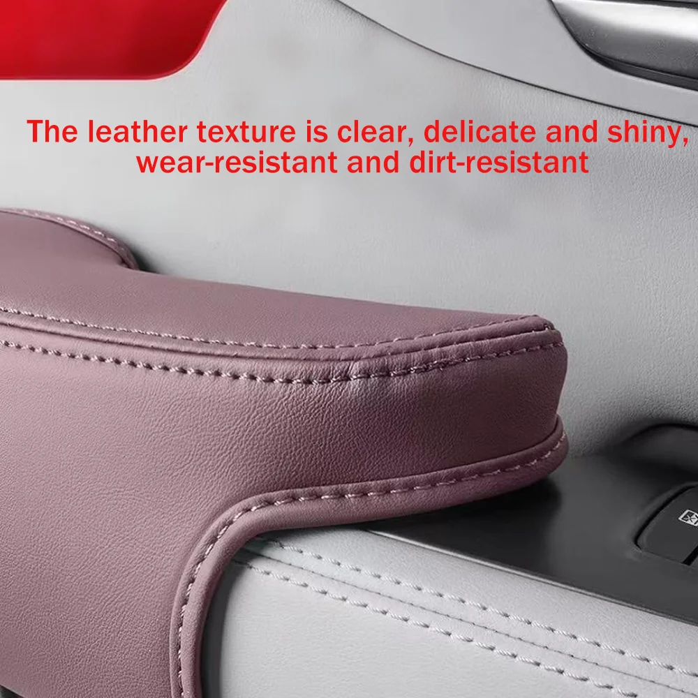For BYD Seal U Sealion 6 Song Plus DM-i EV 2023~2025 2024 LHD Car Inner Door Handle Leather Protective Cover Interior Accessorie - view 3