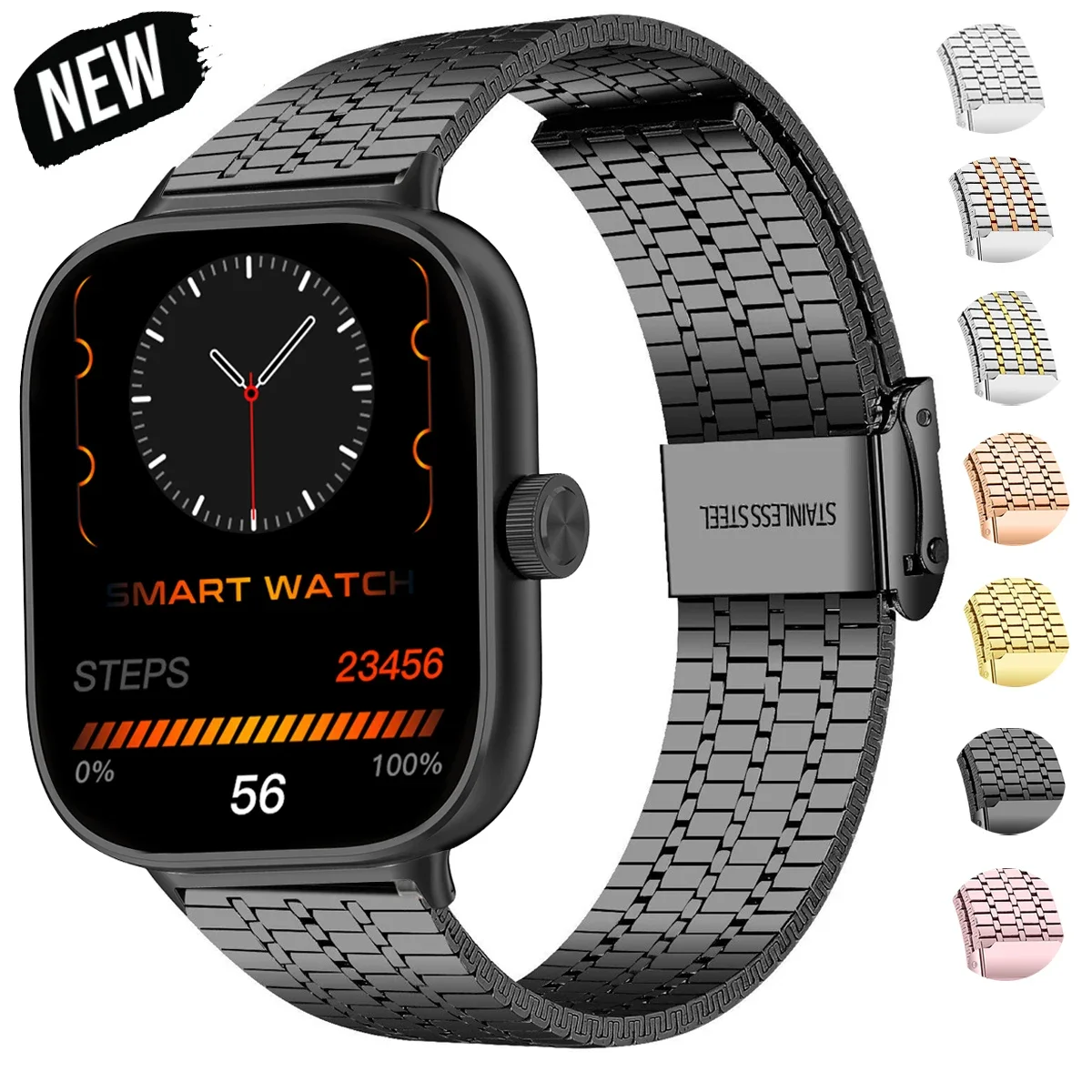 Edelstahlarmband für Redmi Watch 6 5 4 Metall-Ersatzarmband für Xiaomi MiBand 10/9/8 Pro Correa Band – Detail 18