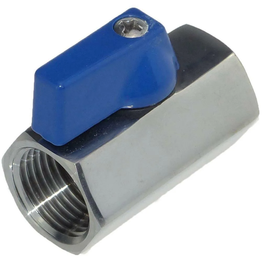 Edelstahl-Wasserhahn-Kugelhahn, ASI 316, Brauerkugelhahn, 1/4 Zoll, 3/8 Zoll, 1/2 Zoll, wassersparendes, verstellbares Ventil, Badezimmer-Set