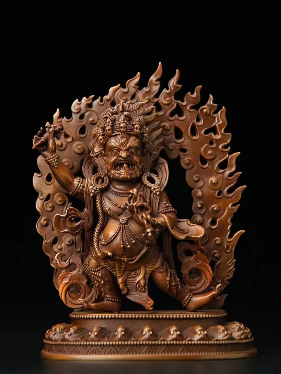 Buddha statue series Fourth Red copper Vajrapani Full body Bronze statue