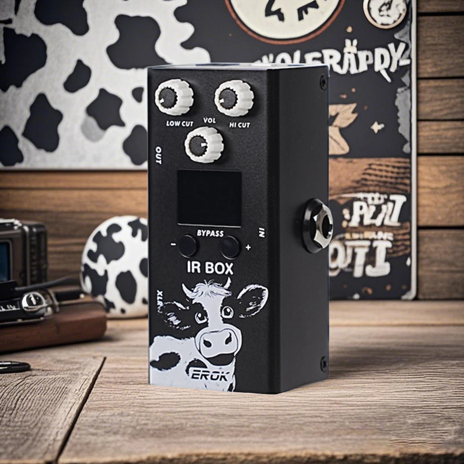 

EROK IR-BOX Guitar Bass Multi-Effects Pedal 32 Presets 9 Band EQ APP Control Portable Electric Guitar Effects Processor