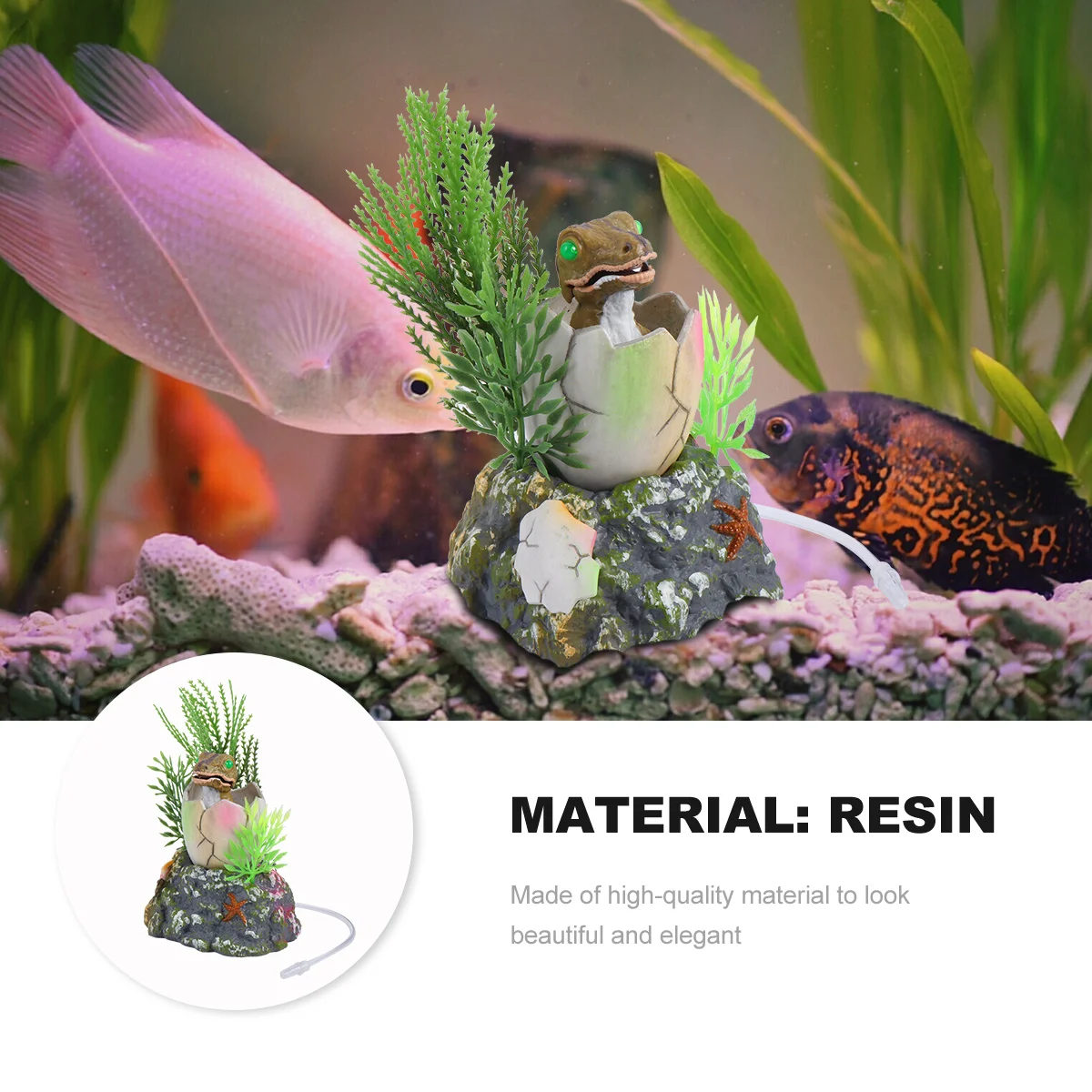

Aquarium Dinosaur Ornament Cave Decorations Hideout Fish Tank Landscaping Ornaments Mini
