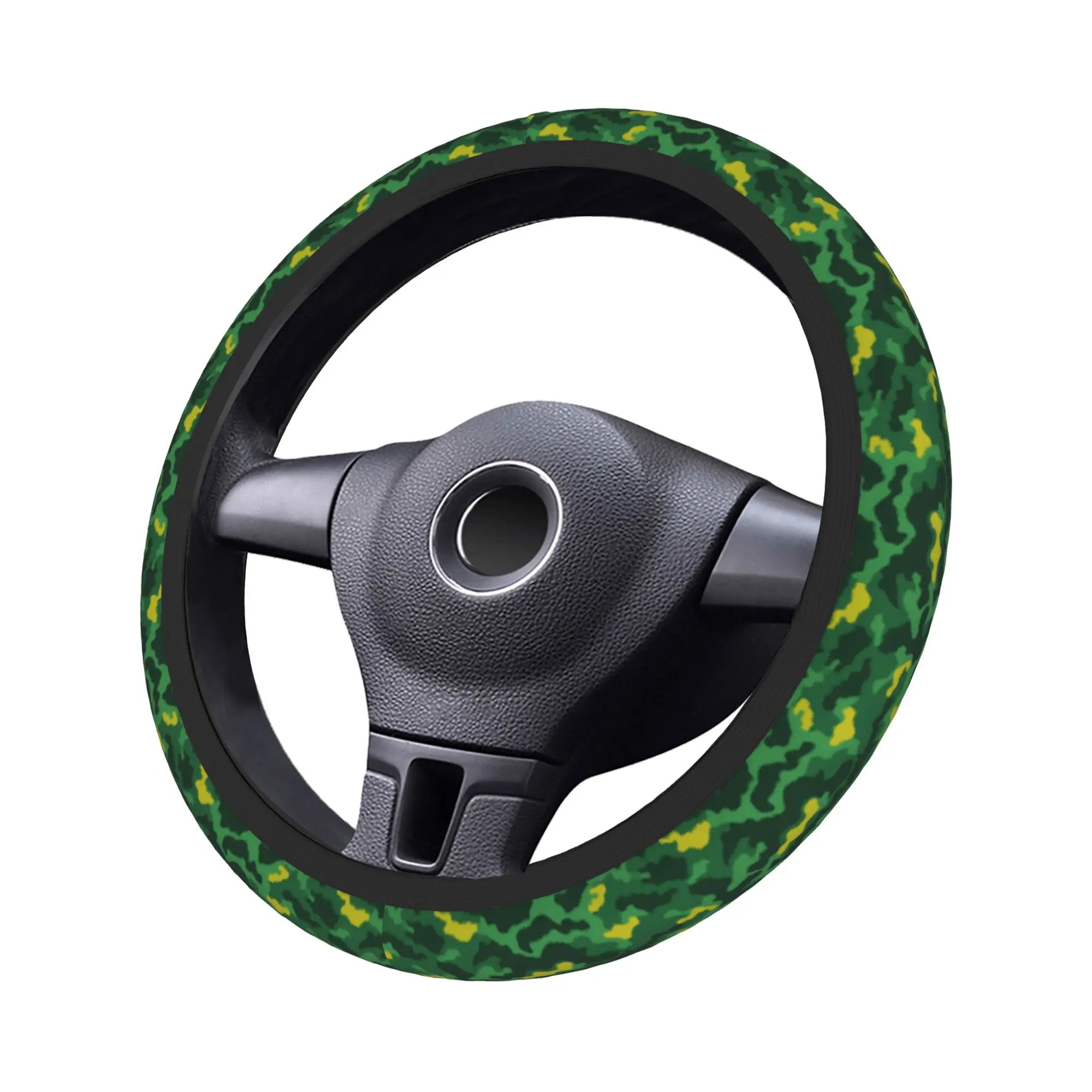 Camo Camouflage Car Steering Wheel Cover 38cm Soft  Steering Wheel Protective Cover Fashion Interior Accessories