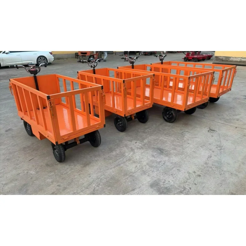 Manufacturer's Direct Supply Strong Customizable Speed Electric Flatbed Truck Load King Thickened Material Handling Equipment